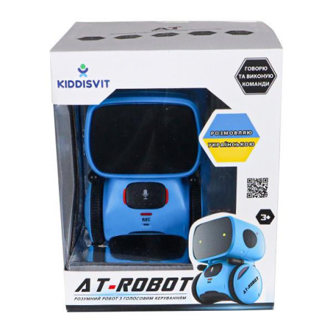 Інтерактивний робот з голосовим керуванням - AT-ROBOT (синій, озвуч.укр.)