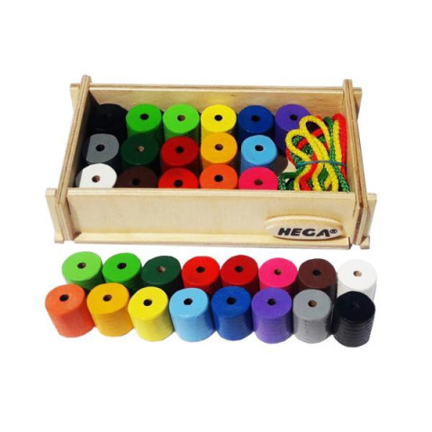 Шнуровка HEGA Инклюзия 16 цветов. Набор счетов. Артикул: HG-1196724898