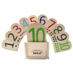 Сенсорный набор HEGA Цифры и Точки по методике Монтессори №1 арт: HG-1202753955