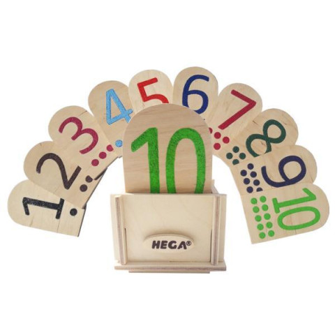 Сенсорний набір HEGA Цифри та Крапки за методикою Монтессорі №1 арт: HG-1202753955