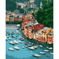 Картина по номерам Пейзаж. Портофино, 40х50см, в термопакете, Artissimo (PN7709)