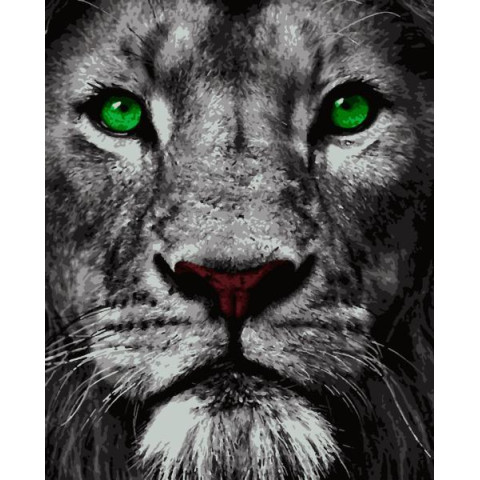 Картина за номерами Тварини. Царський погляд, 50х60см, в термопакеті, Artissimo (PNX4230)
