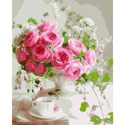 Картина за номерами Квіти. Ніжний букет, 40х50см, в термопакеті, Artissimo (PN1663)