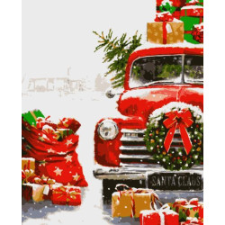 Картина по номерам Зимние и новогодние сюжеты. Новогодние подарки, 40х50см, в термопакете, Artissimo (PN3709)