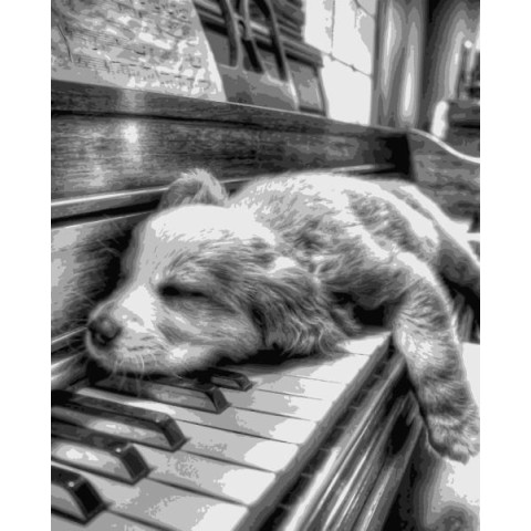 Картина за номерами Тварини. Награвся, 50х60см, в термопакеті, Artissimo (PNХ5284)