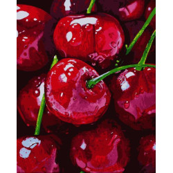 Картина за номерами Натюрморти. Соковита черешня, 40х50см, в термопакеті, Artissimo (PN4935)