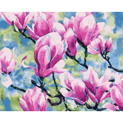 Картина за номерами Квіти. Магнолія, 40х50см, в термопакеті, Artissimo (PN3030)