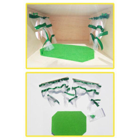 Набор текстиля для кукольного дома в 1 комнате. арт: HG-1393533503