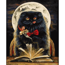 Картина за номерами Тварини. Кіт Бегемот, 40х50см, в термопакеті, Artissimo (PN0777)