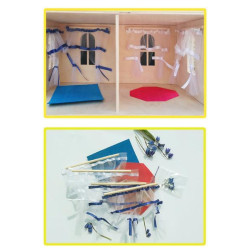 Набор штор и ковров для кукольного дома 2 комнаты. арт: HG-1393562935