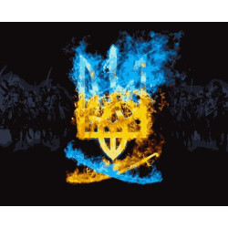 Картина за номерами Патріотична. слава Україні, 40х50см, в термопакеті, Artissimo (PN1480)