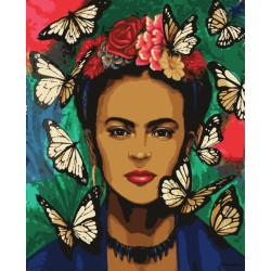 Картина за номерами Люди. Фріда Кало, 40х50см, в термопакеті, Artissimo (PN9394)