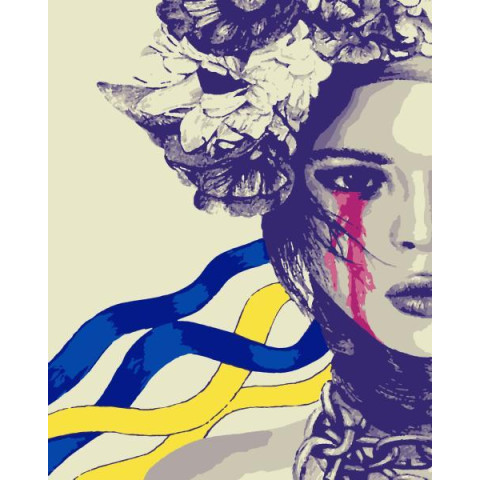 Картина за номерами Патріотична. Нескорена, 40х50см, в термопакеті, Artissimo (PN2904)