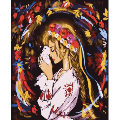 Картина по номерам Патриотическая. Надежда на мир @maryzueva_art, 40х50см, в термопакете, Artissimo (PN9103)