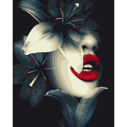 Картина по номерам Люди, Цветы. Таинственная лилия, 40х50см, в термопакете, Artissimo (PN3416)