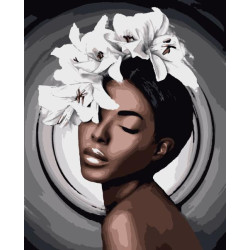 Картина по номерам Люди, Цветы. Нежные лилии , 40х50см, в термопакете, Artissimo (PN6153)