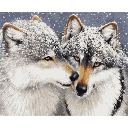 Картина за номерами Тварини. Вовки, , 40х50см, в термопакеті, Artissimo (PN8357)