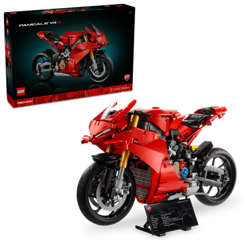 Конструктор LEGO Technic Мотоцикл Ducati Panigale V4 S 1603 детали (42202)