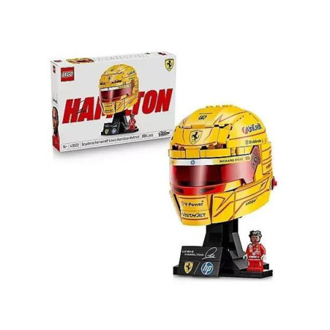 Конструктор LEGO® Editions Шолом Льюїса Гамільтона з команди Scuderia Ferrari HP, 884 деталей  (43022)