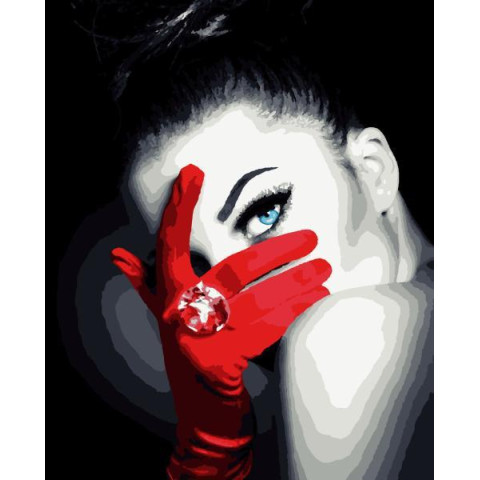 Картина за номерами Люди. Таємничий погляд, , 40х50см, в термопакеті, Artissimo (PN3309)