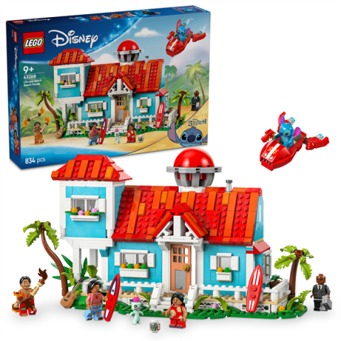 Конструктор LEGO Disney Пляжний будинок Ліло і Стіч 834 деталі (43268) арт: 43268