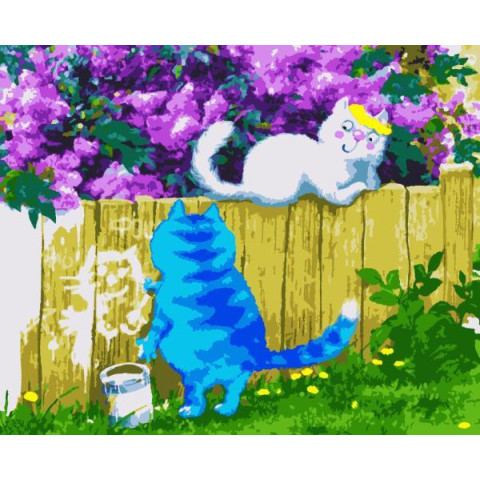 Картина за номерами Тварини. Весняна романтика, , 40х50см, в термопакеті, Artissimo (PN4670)