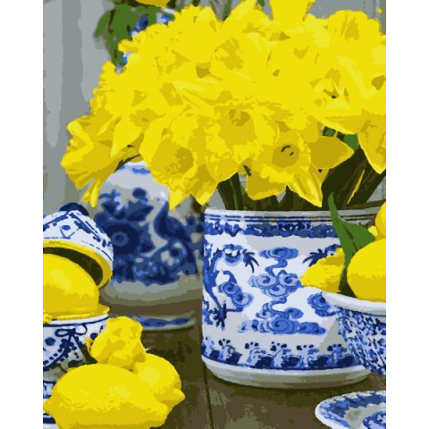 Картина за номерами Квіти. Яскравий букет, , 50х60см, в термопакеті, Artissimo (PNX1950)