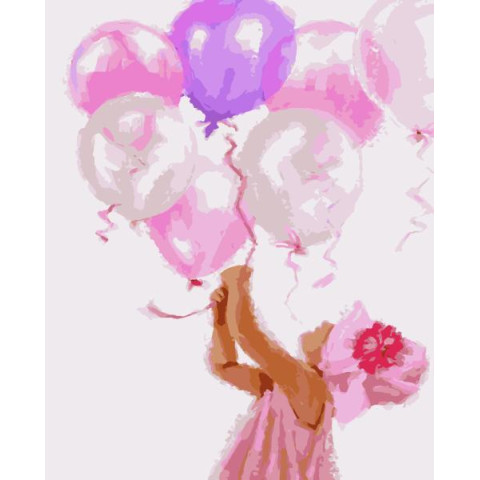 Картина за номерами Ангели. Дівчинка, , 50х60см, в термопакеті, Artissimo (PNX1105)