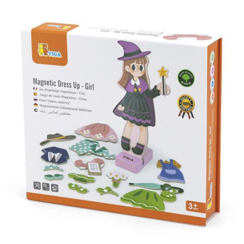 Магнітна гра Viga Toys Одягни дівчинку (44635), арт: 44635