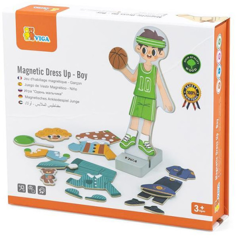 Магнітна гра Viga Toys Одягни хлопчика (44636), арт: 44636