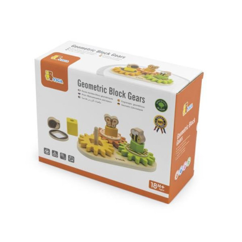 Развивающая игрушка Viga Toys Зверюшки на шестеренках (44690), арт: 44690