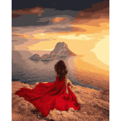 Картина за номерами Морська. Світанок на морі, , 40х50см, в термопакеті, Artissimo (PN0893)