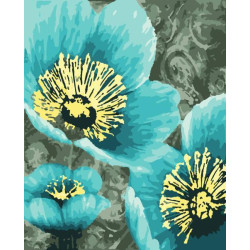 Картина за номерами Квіти. Блакитні квіти, , 40х50см, в термопакеті, Artissimo (PN3301)
