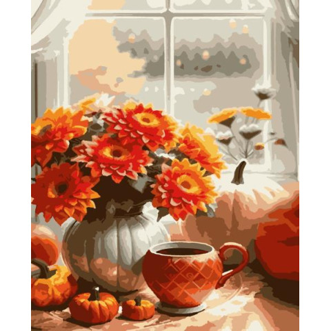 Картина за номерами Натюрморти. Осінній букет, , 50х60см, в термопакеті, Artissimo (PNX9746)