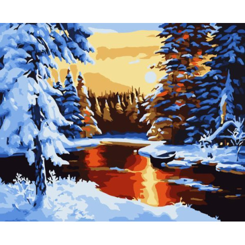 Картина за номерами Зимові та новорічні сюжети. Казкова зима, , 40х50см, в термопакеті, Artissimo (PN2746)