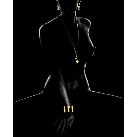 Картина за номерами Люди. Сексуальність, з золотими фарбами, 50х60см, в термопакеті, Artissimo (PNX6151)