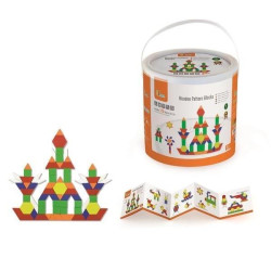 Дерев'яний ігровий набір Viga Toys Кольорова мозаїка, 250 ел. (50065)