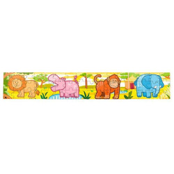 Набір дерев'яних пазлів Viga Toys Джунглі 4 в 1, 48 ел. (50068)