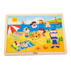 Деревянный пазл Viga Toys Время года: лето, 24 эл. (51270)
