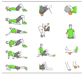 Масажний м'яч для МФР Важкий Фасціальний м'яч для фітнесу та йоги 6см 6x6 см, HBC (11133)