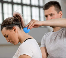 Масажний м'яч для МФР Важкий Фасціальний м'яч для фітнесу та йоги 6см 6x6 см, HBC (11133)