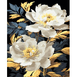 Картина за номерами Квіти. Розкішні півонії, 40х50см, термопакет, Artissimo (PN1871)