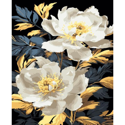 Картина за номерами Квіти. Розкішні півонії, 40х50см, термопакет, Artissimo (PN1871)