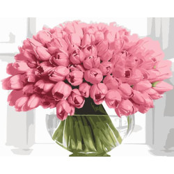 Картина за номерами Квіти. Букет тюльпанів, 40х50 см, термопакет, Artissimo (PN1964)