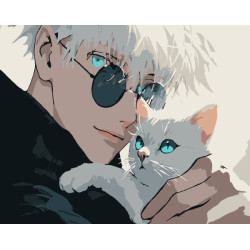 Картина за номерами Супергерої. Магічна Битва Годжо, 40х50см, в термопакеті, Artissimo (PN1000)