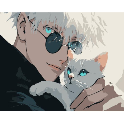 Картина за номерами Супергерої. Магічна Битва Годжо, 40х50см, в термопакеті, Artissimo (PN1000)