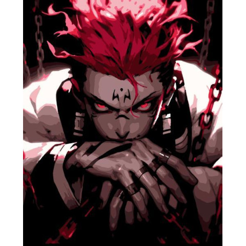 Картина за номерами Супергерої. Магічна Битва Сукуна, 50х60см, в термопакеті, Artissimo (PNX1015)