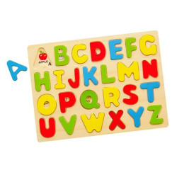 Деревянный пазл Viga Toys Английский алфавит, прописные буквы (58543)