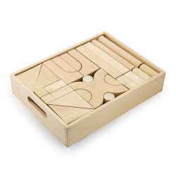 Дерев'яні кубики Viga Toys незабарвлені, 48 шт. (59166)