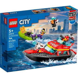 Конструктор LEGO City Човен пожежної бригади 144 деталі (60373), арт: 60373
